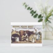 ナショナルミルキングバケットデトロイトミシガン ポストカード (スタンド正面)