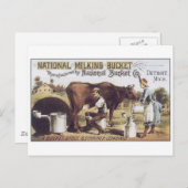 ナショナルミルキングバケットデトロイトミシガン ポストカード (正面/裏面)