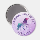 ナショナルユニコーンデー4月9日ホリデーズマグネット マグネット (正面/裏面)