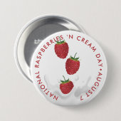 ナショナルラズベリー'nクリームデイボタン 缶バッジ (正面&裏面)