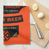 ナショナルラブユアレッドヘアデー キッチンタオル (四つ折り)