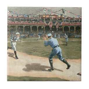 ナショナルリーグの野球の試合1886年 タイル