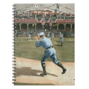 ナショナルリーグの野球の試合1886年 ノートブック