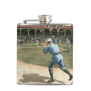 ナショナルリーグの野球の試合1886年 フラスク