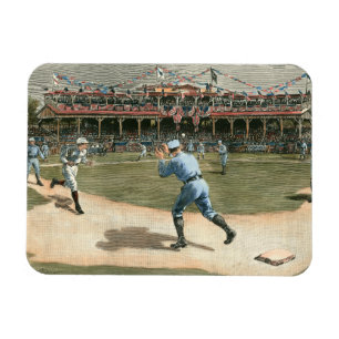 ナショナルリーグの野球の試合1886年 マグネット