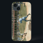 ナショナルリーグ野球の試合1886年 iPhone 13ケース<br><div class="desc">1886年絵画からのナショナル・リーグの野球の試合。この作品から出てくる落花生やポップコーンや内野の塵を実際に匂わせる。これであなたの家素晴らしに足を踏み入れるだろう！</div>