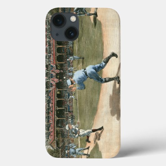 ナショナルリーグ野球の試合1886年 Case-Mate iPhoneケース (裏面)