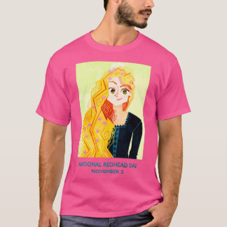 ナショナルレッドヘッドデイデザイン11月 Tシャツ