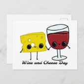 ナショナルワインとチーズの日 ポストカード (正面/裏面)