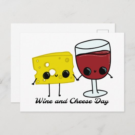 ナショナルワインとチーズの日 ポストカード (正面/裏面)