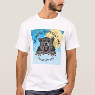 ナショナルワーウルフの日2月6日 Tシャツ