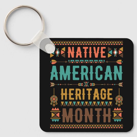 ナショナル先住民インディアンアメリカ伝統月報後 キーホルダー (正面)