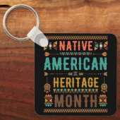 ナショナル先住民インディアンアメリカ伝統月報後 キーホルダー (正面)