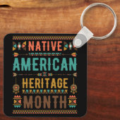 ナショナル先住民インディアンアメリカ伝統月報後 キーホルダー (裏面)