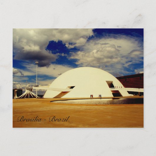 ナショナル博物館Honestino Guimahees、ブラジリア。 ポストカード (正面)