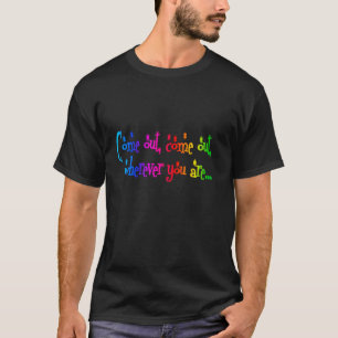 ナショナル来ズ・アウト・デイ(NCOD) LGBTQ+ Tシャツ