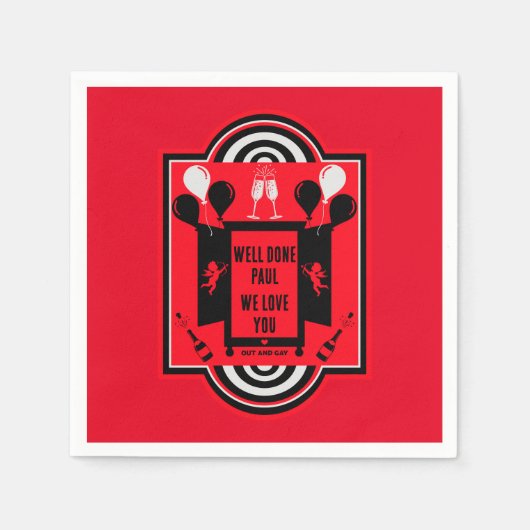 ナショナル来ズ・アウト・デイNCOD スタンダードカクテルナプキン (正面)