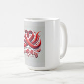 ナショナル衣服レッドデイ コーヒーマグカップ (正面右)