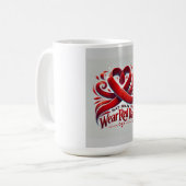 ナショナル衣服レッドデイ コーヒーマグカップ (正面左)