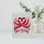 ナショナル衣服レッドデイ シーズンポストカード (スタンド正面)