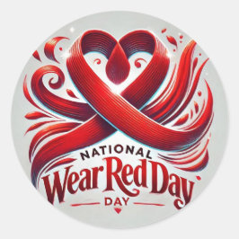 ナショナル衣服レッドデイ ラウンドシール