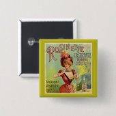 ナショナル・アブシンテ・デイ、ヴィンテージ・ポスター 缶バッジ (正面&裏面)