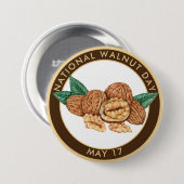 ナショナル・ウォルナット・デイ、スケッチ 缶バッジ (正面&裏面)