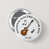 ナショナル・エレクトリック・ギター・デー11月27日 缶バッジ (正面&裏面)