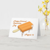 ナショナル・クリームシクル・デー 8月14日 カード (黄色い花)