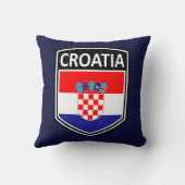 ナショナル – クロアチア装飾用クッション クッション (裏面)