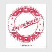 ナショナル – コペンハーゲンデンマークステッカー シール (シート)