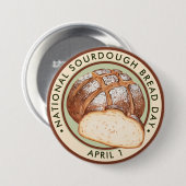 ナショナル·ソードウ·パン·デー、水彩 缶バッジ (正面&裏面)