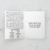 ナショナル・チョコレートでコーティングされた昆虫の日おめでとう カード (内部)