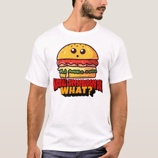 ナショナル・チーズバーガーの日は何だ? Tシャツ (正面)