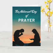 ナショナル・デー・オブ・祈りの言葉祈りアットサンライズ カード (黄色い花)