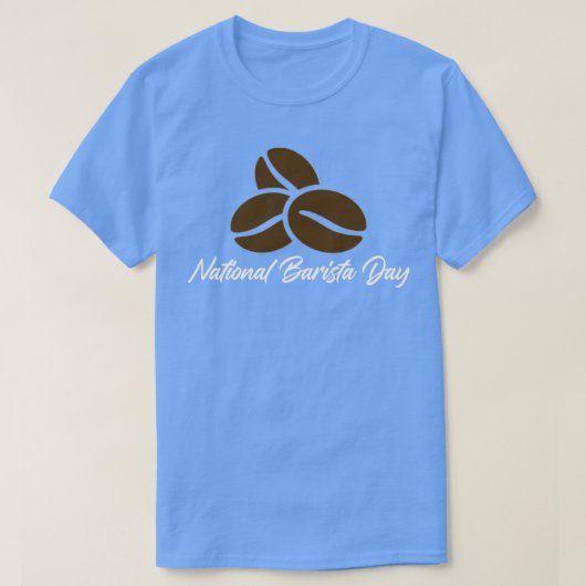 ナショナル・バリスタ・デー2022 カッコいいバリスタ・バリスタ・チョフ Tシャツ (デザイン正面)