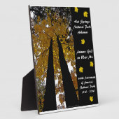 ナショナル・パーク100年ホット春秋金ゴールド フォトプラーク (側面)