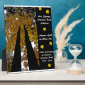 ナショナル・パーク100年ホット春秋金ゴールド フォトプラーク (側面)