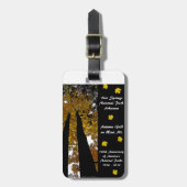 ナショナル・パーク100年ホット春秋金ゴールド ラゲッジタグ (正面縦)