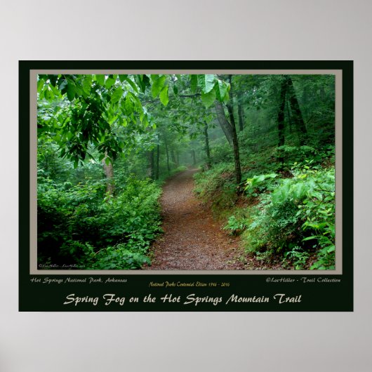 ナショナル・パーク100年ホット・春ズMt Trail ポスター (正面)