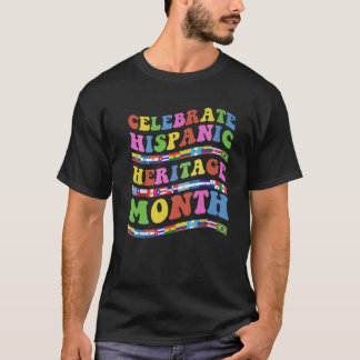 ナショナル・ヒスパニック伝統月お祝いラテン Tシャツ