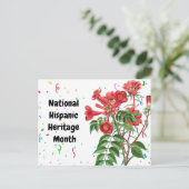 ナショナル・ヒスパニック伝統月のパーソナライズ ポストカード (スタンド正面)