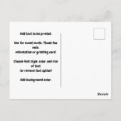 ナショナル・ヒスパニック伝統月のパーソナライズ ポストカード (裏面)