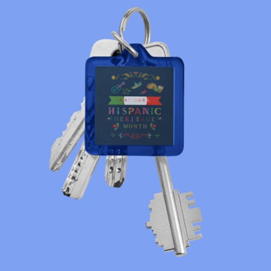 ナショナル・ヒスパニック伝統月デザイン キーホルダー