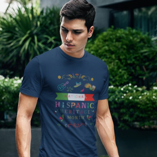 ナショナル・ヒスパニック伝統月デザイン Tシャツ