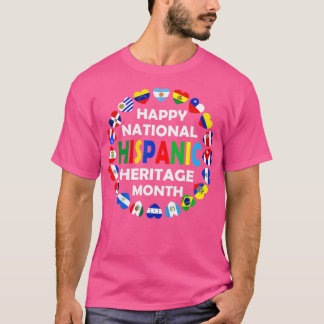 ナショナル・ヒスパニック伝統月ラティノオールカウンター Tシャツ