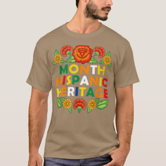 ナショナル・ヒスパニック伝統月大リアフラワーメイ Tシャツ