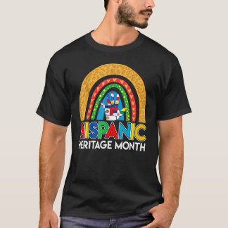 ナショナル・ヒスパニック伝統月虹オールカウント Tシャツ