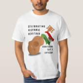ナショナル・ヒスパニック伝統月 – ギター Tシャツ (正面)