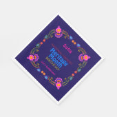 ナショナル・ヒスパニック伝統誕生日カラフルフロル スタンダードランチョンナプキン (角)